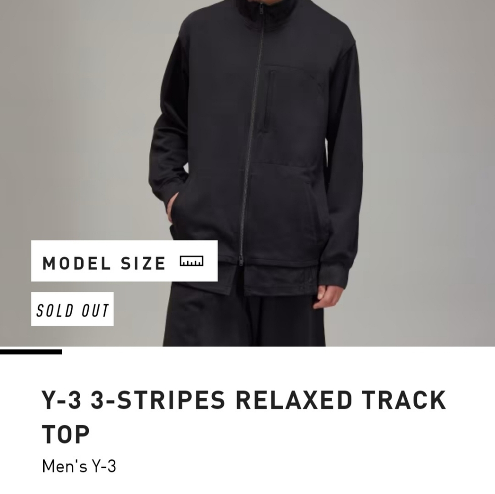 Y-3 Black Relaxed Track Top